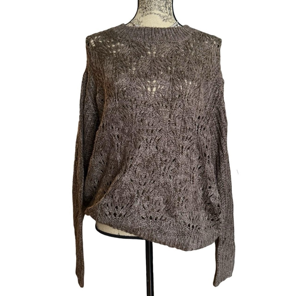 Guilty Brown Knit Sweater Size L